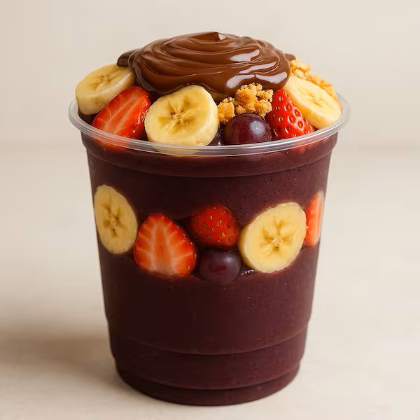Monte seu Açai ou creme no copo de 650ml + 5 Adicionais Gratis
